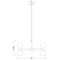 Z-Lite Artemis Chandelier, 10-Light, 25 In.W x 12.75 In.H, Matte Black/Matte Opal 494-10MB - alternate 4